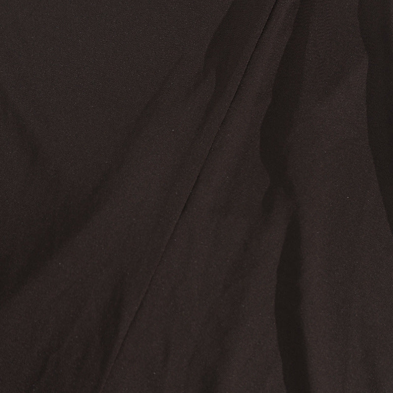 Women Strapless Sleeveless Pleated Bodycon Slit Maxi Dress 19