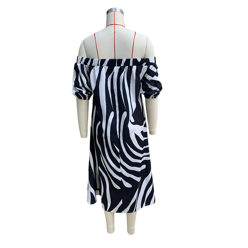 Women printed Off Shoulder Maxi dress 6