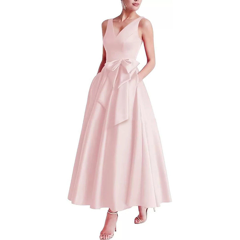 Women V-Neck Sleeveless Elegant Maxi Dress（Processing time need 3-6 days） 35