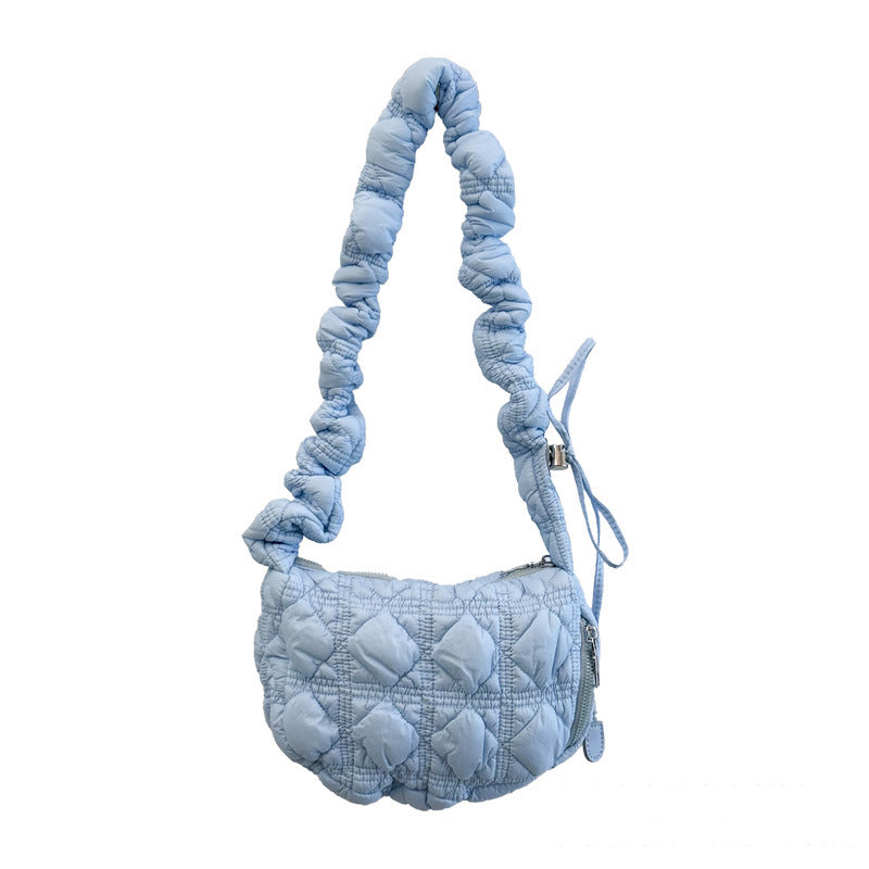 Women Pleated Cloud Casual One Shoulder Crossbody Dumpling Bag 6