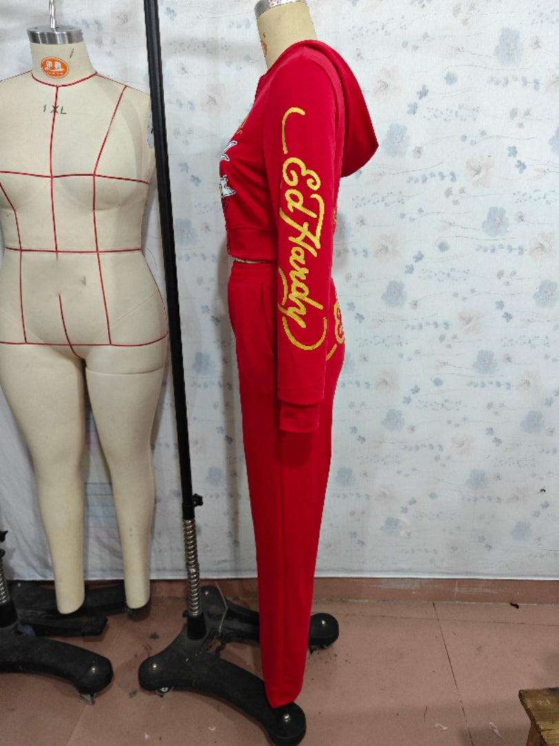 Women's Casual Street Print 2-Piece Tracksuits 14