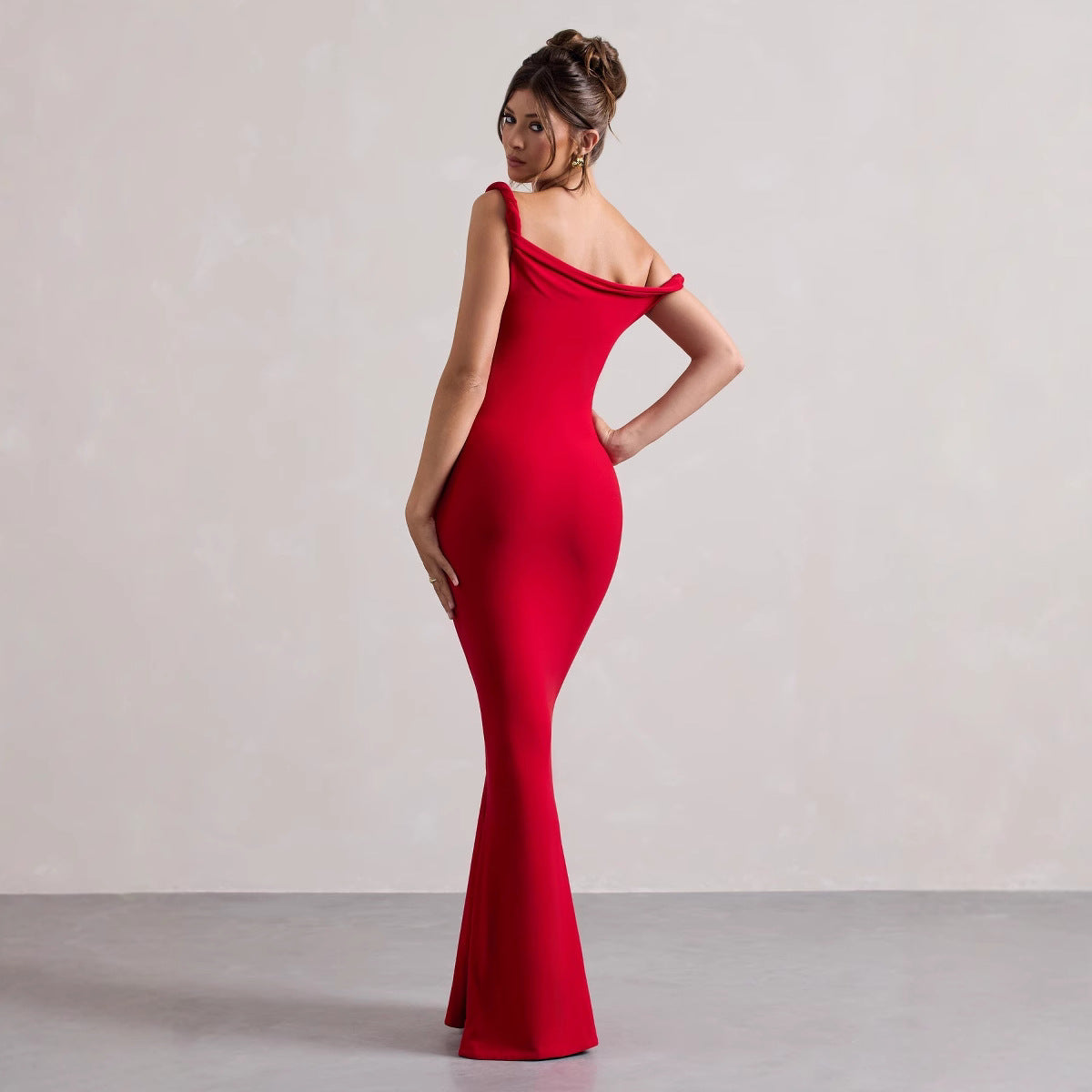 Women Sexy Off Shoulder Bodycon Dress 5