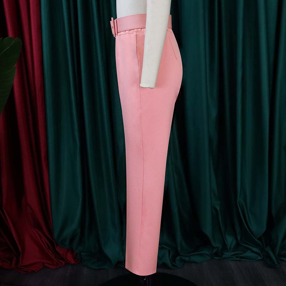 Women's Spring And Summer High Waist Casual Pants Slim Fit Set Career Women's Trousers Autumn Professional Pants 26