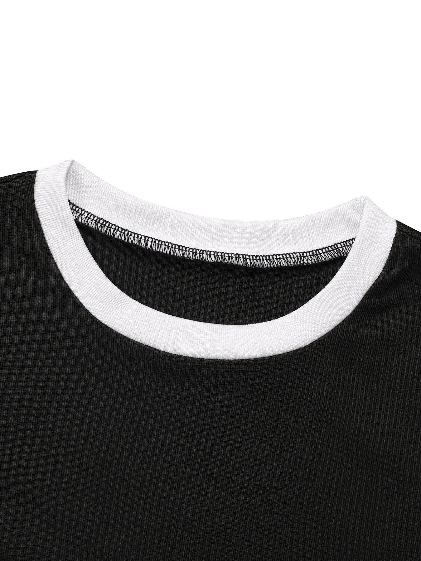 Women summer sports knitting Top and shorts two-piece set 8