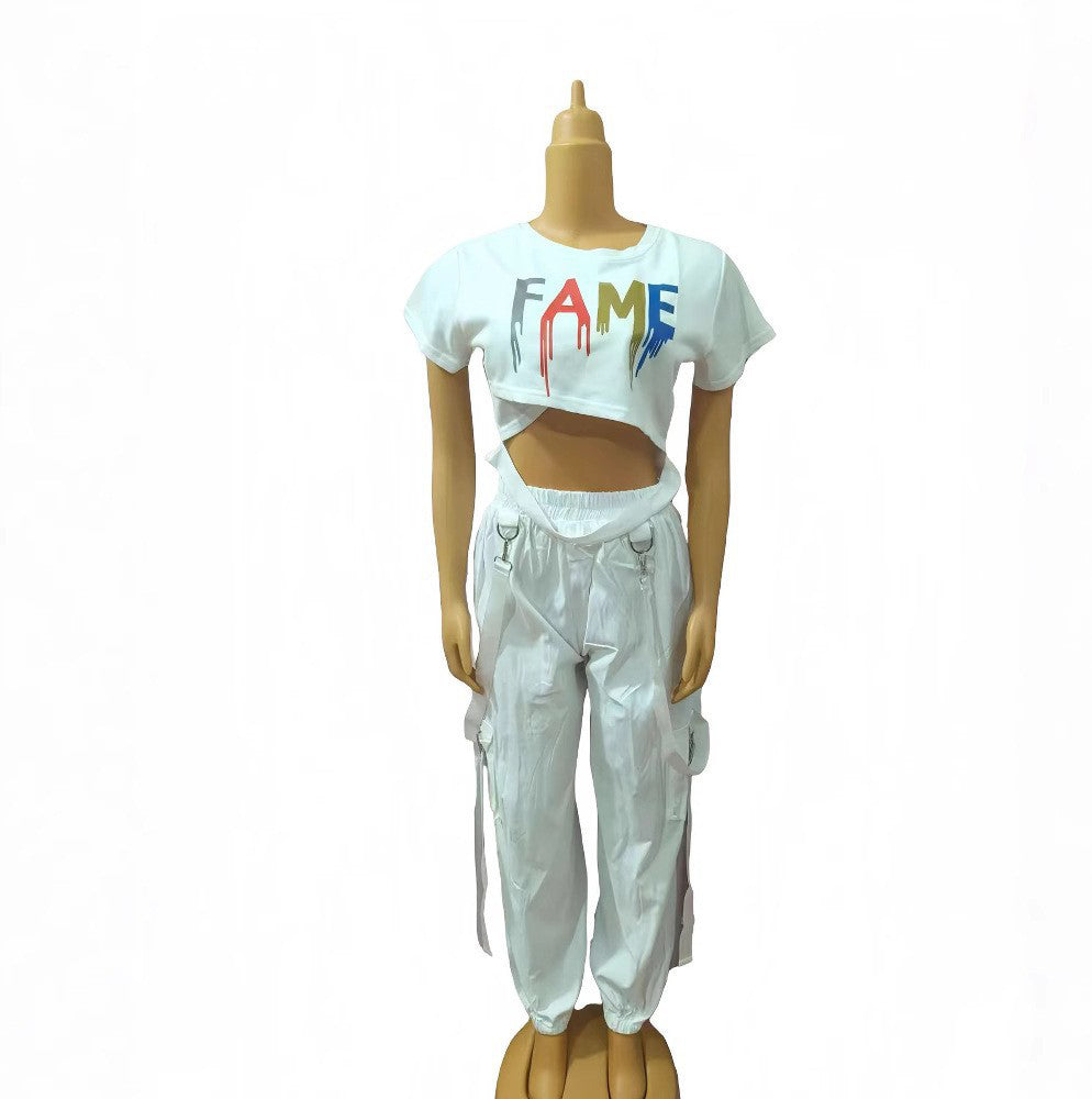 Plus Size African Women Top and trousers Two Piece Set 4