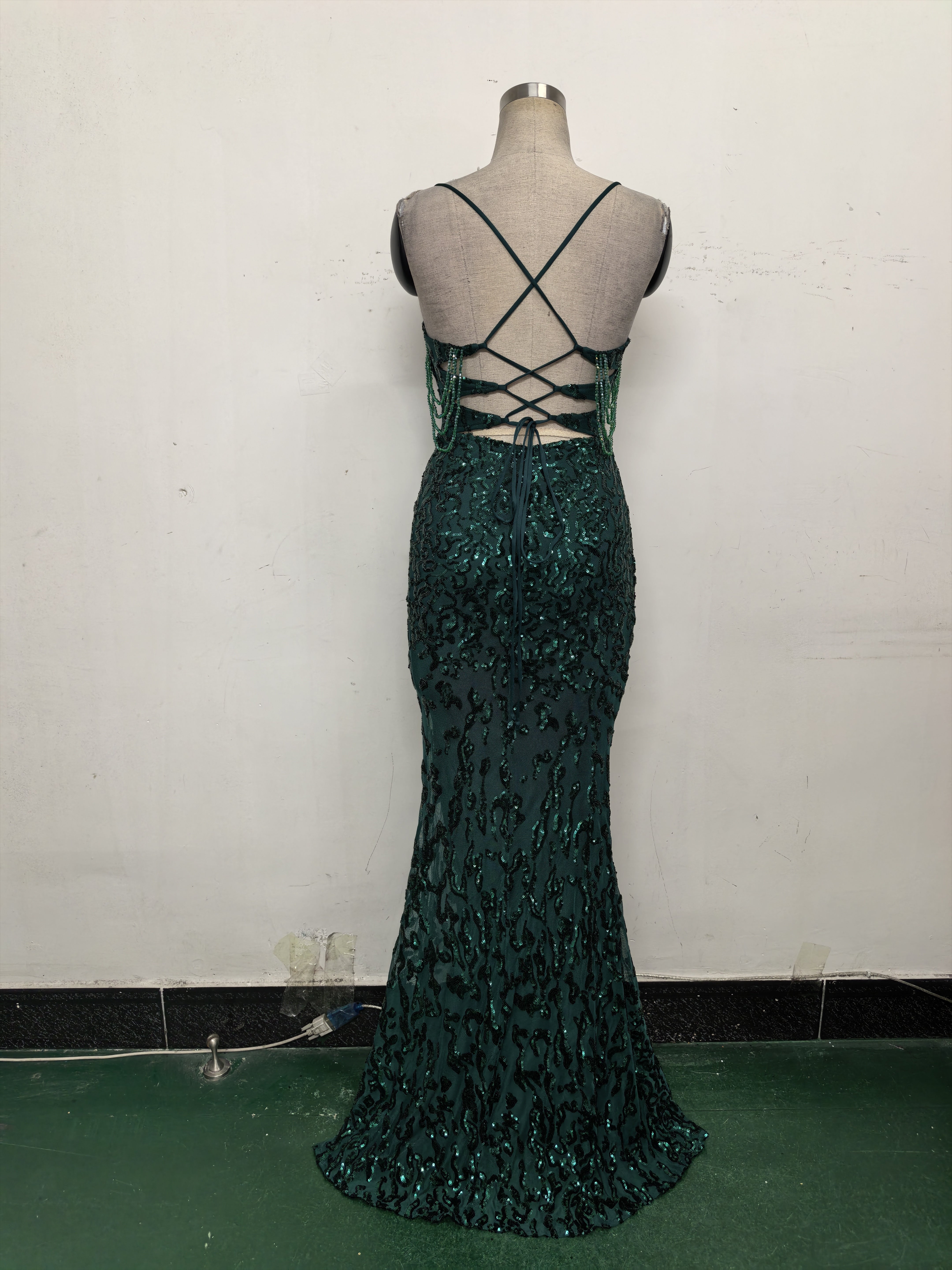 Women crystal diamond sequin embroidery Formal Party evening dress 41