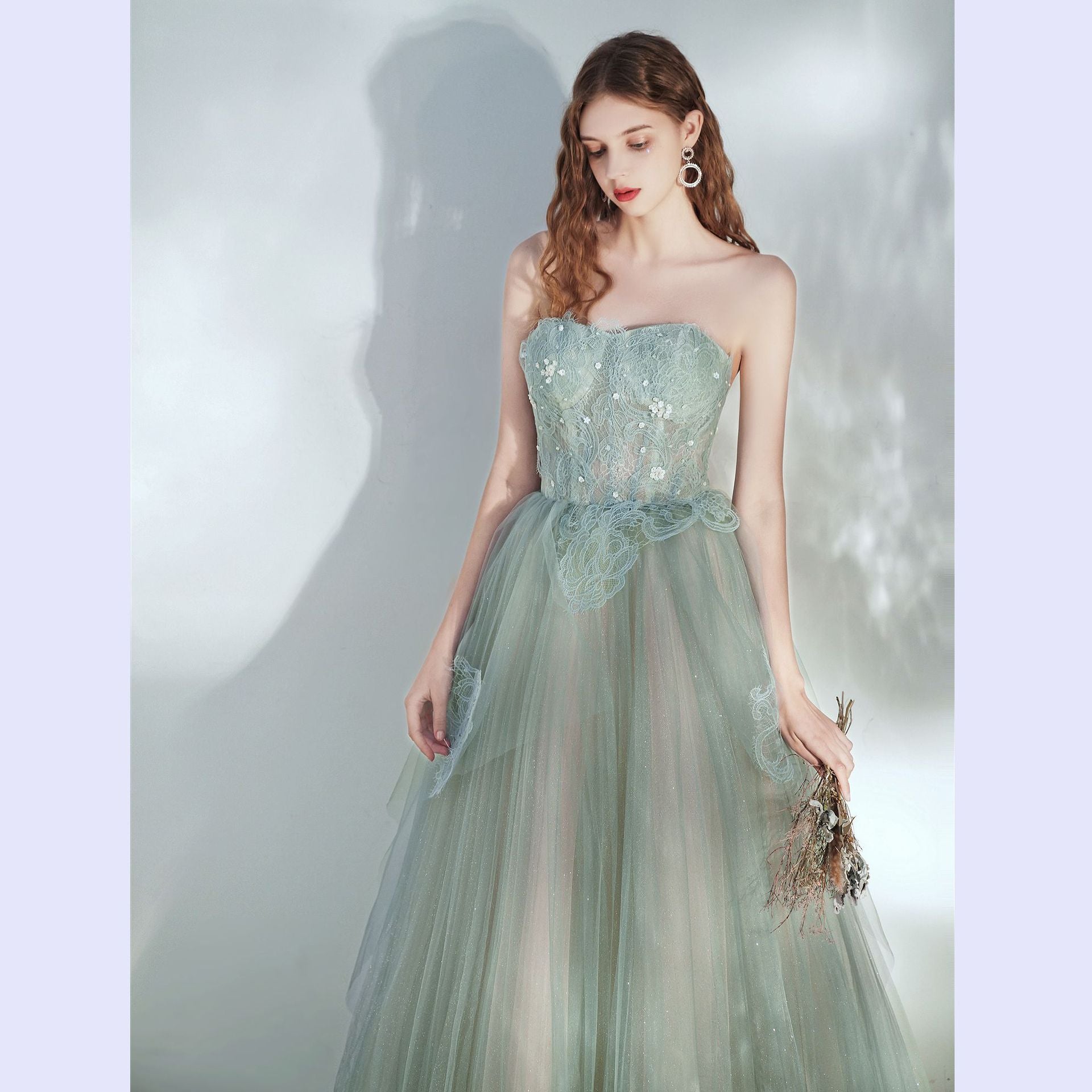 Evening Women Summer Strapless Dress Small Formal Party Dress（Processing time need 3-6 days） 6