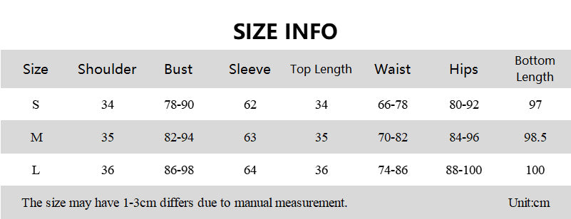 Women's Autumn Solid Color Long-Sleeved U-Neck Two-Piece Slim Fashion Pants Set For Women 10