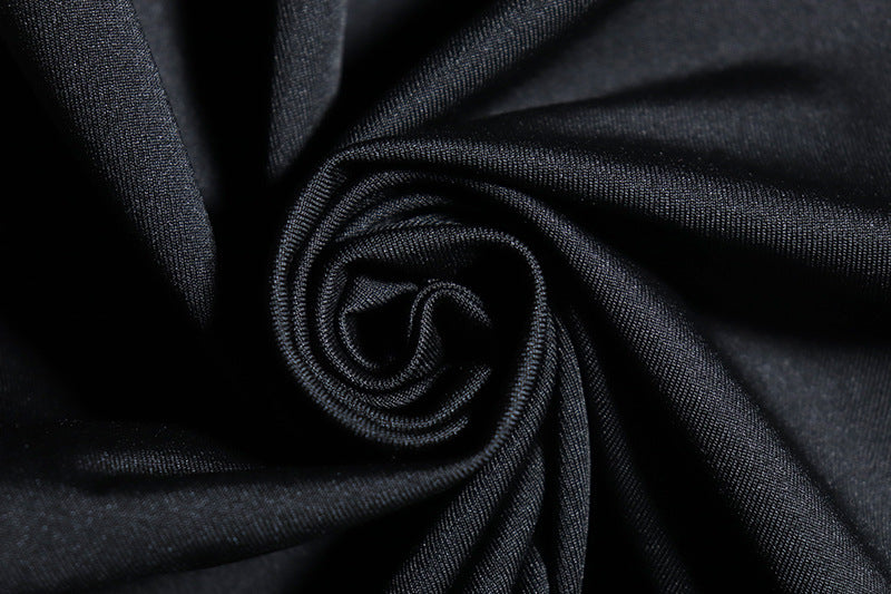 Women's Solid Color Round Neck Long-Sleeved Trendy Women's Bodycon Dress 17