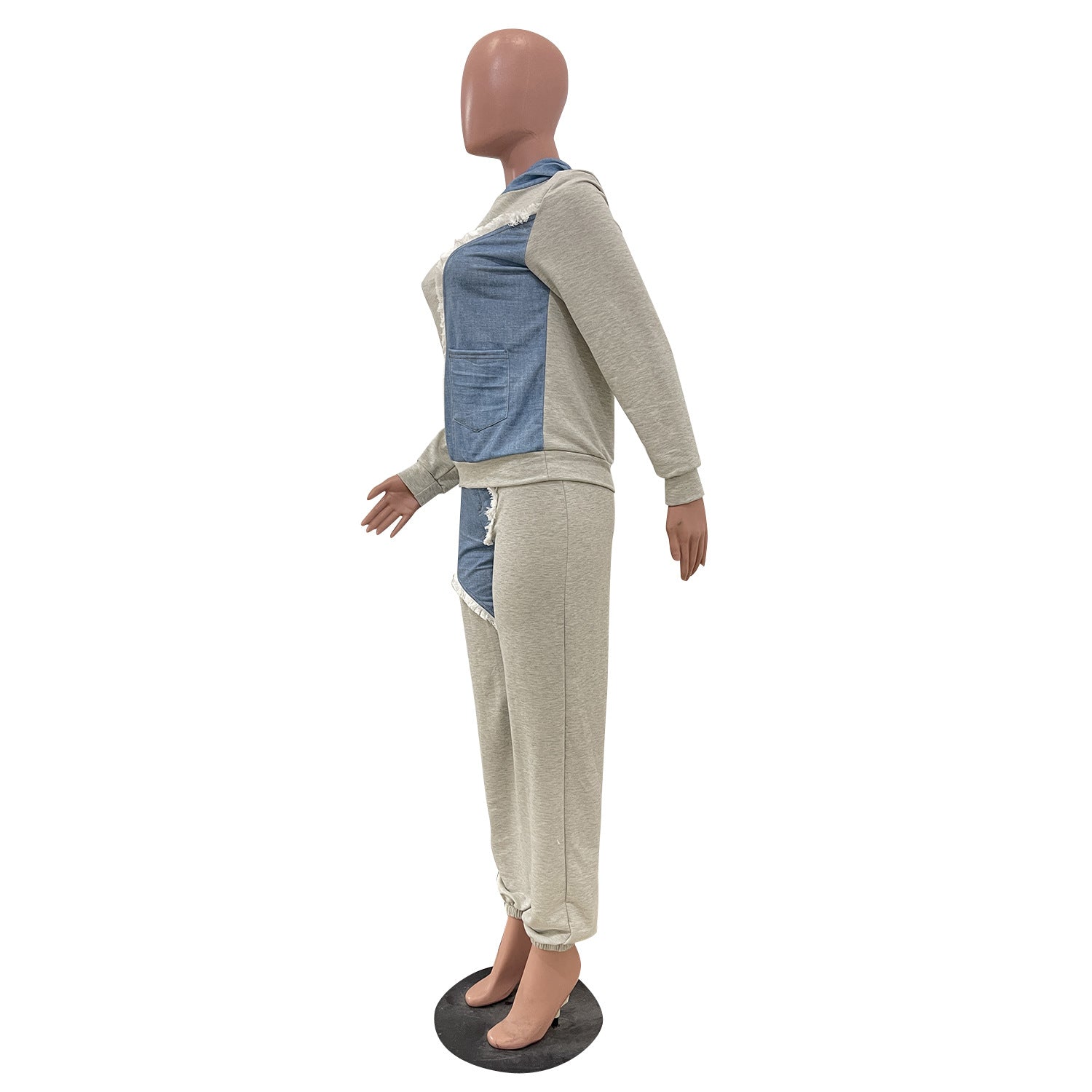 Women's Fashion Casual Hoodies Tie Long Two-Piece Set 27