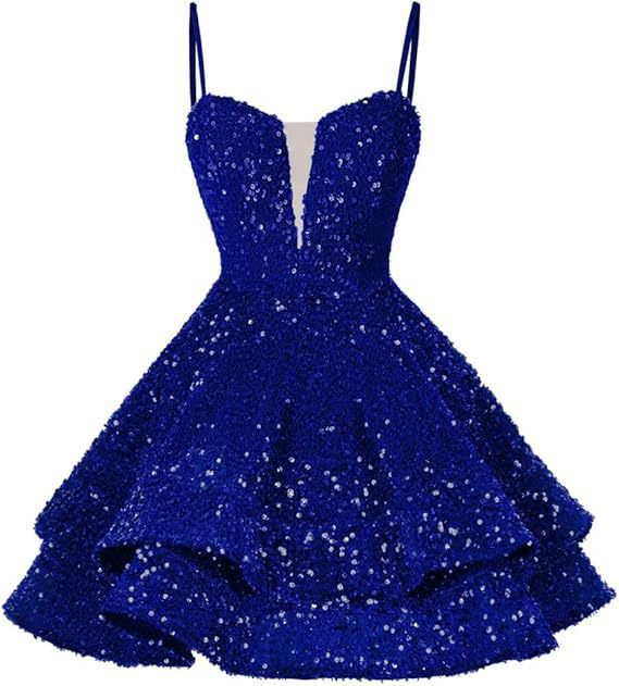 Women Sequined Strapless Sexy Prom Dress 11