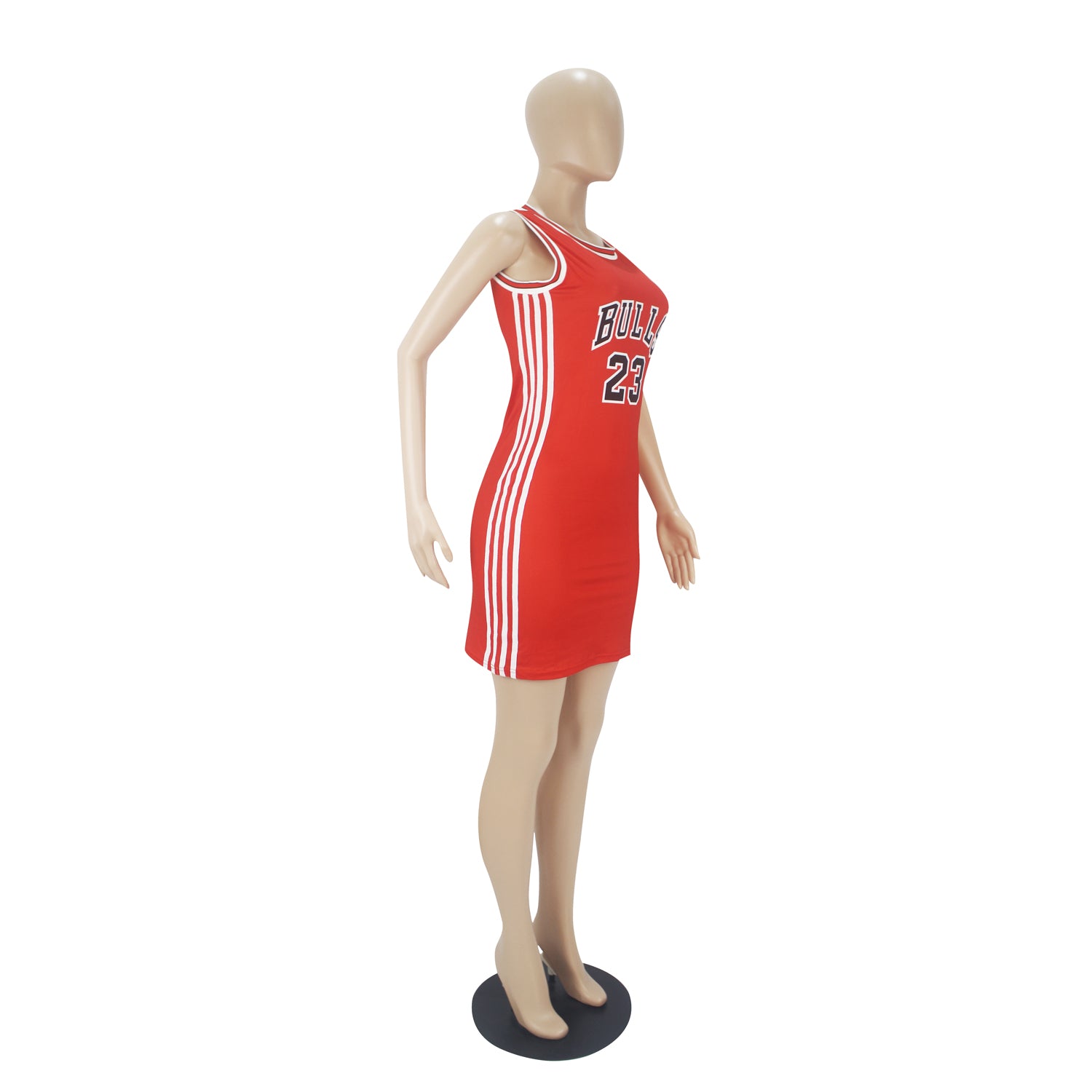 Women's Sexy Casual Double-Sided Print Strap Sleeveless Short Dress 85