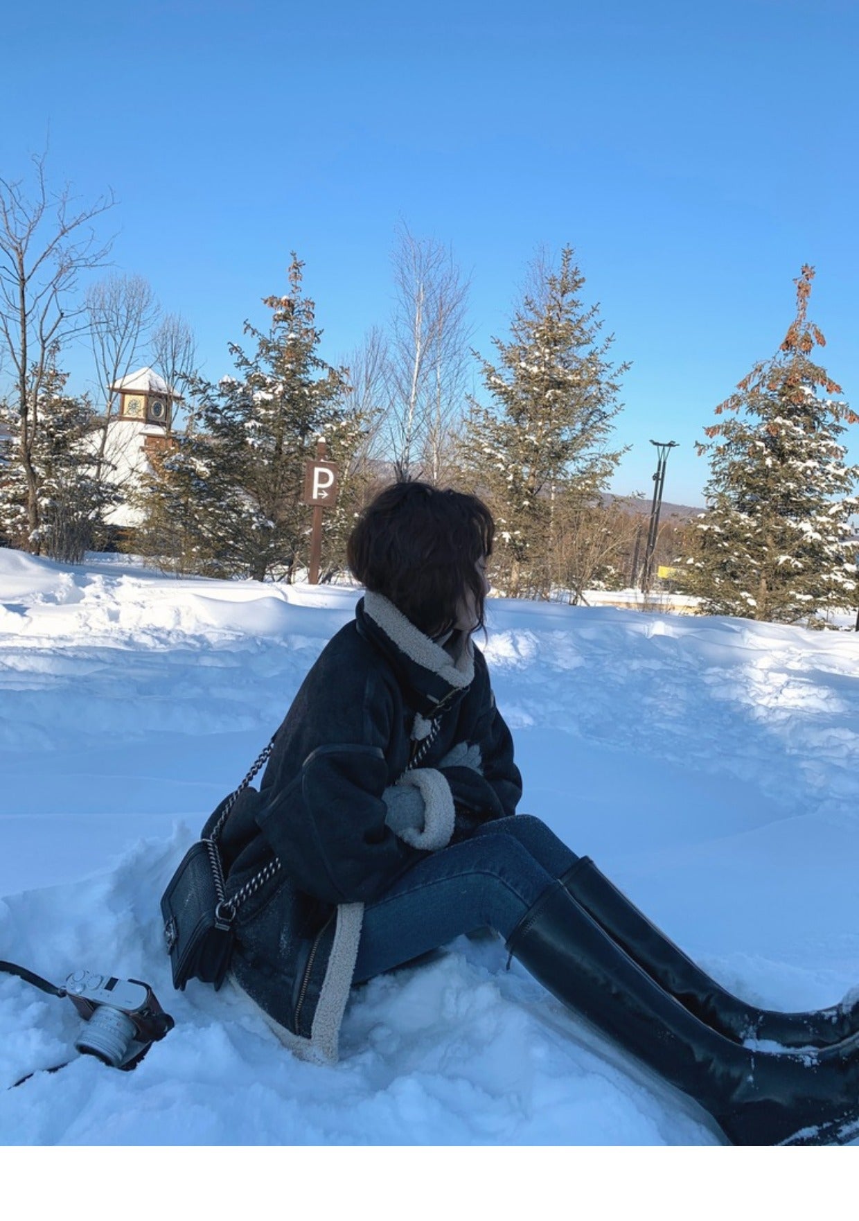 Fur lamb wool jacket women's winter suede jacket lamb velvet jacket 6