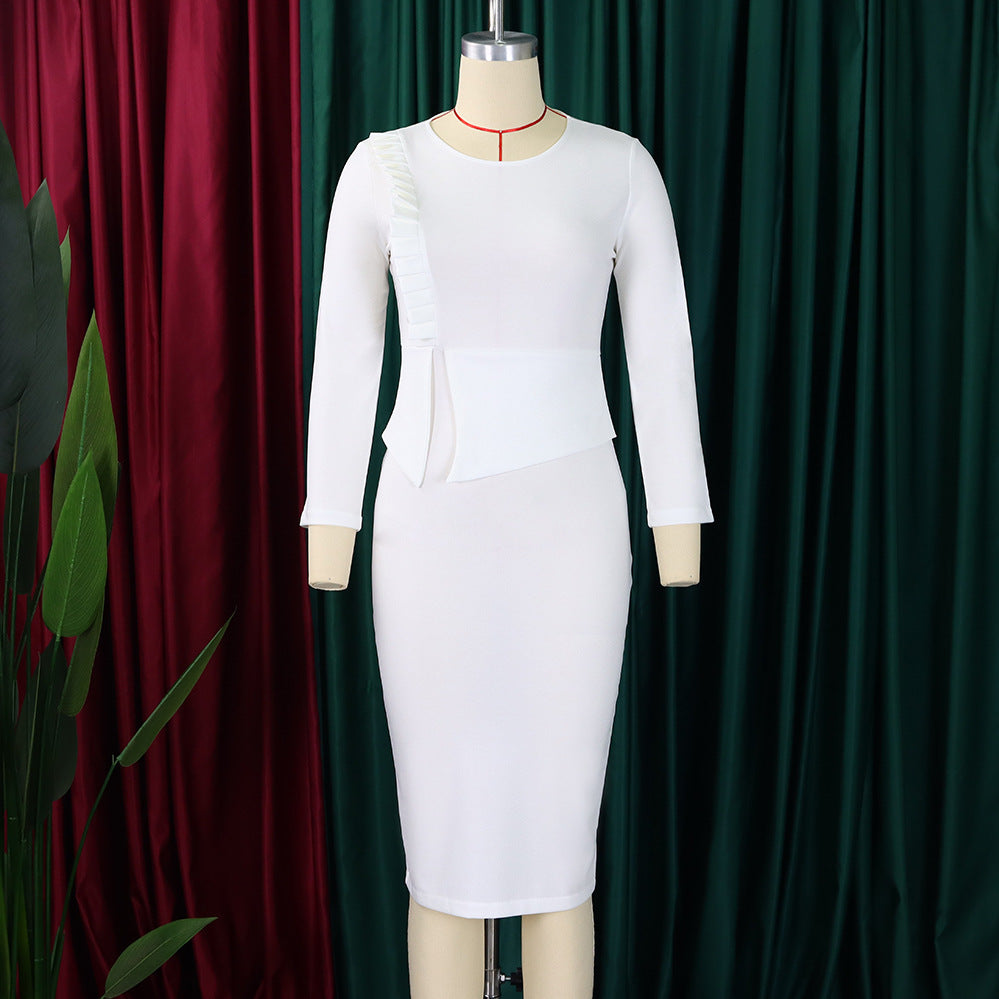 Women's Fall/Winter Chic Elegant Office African Dress 15