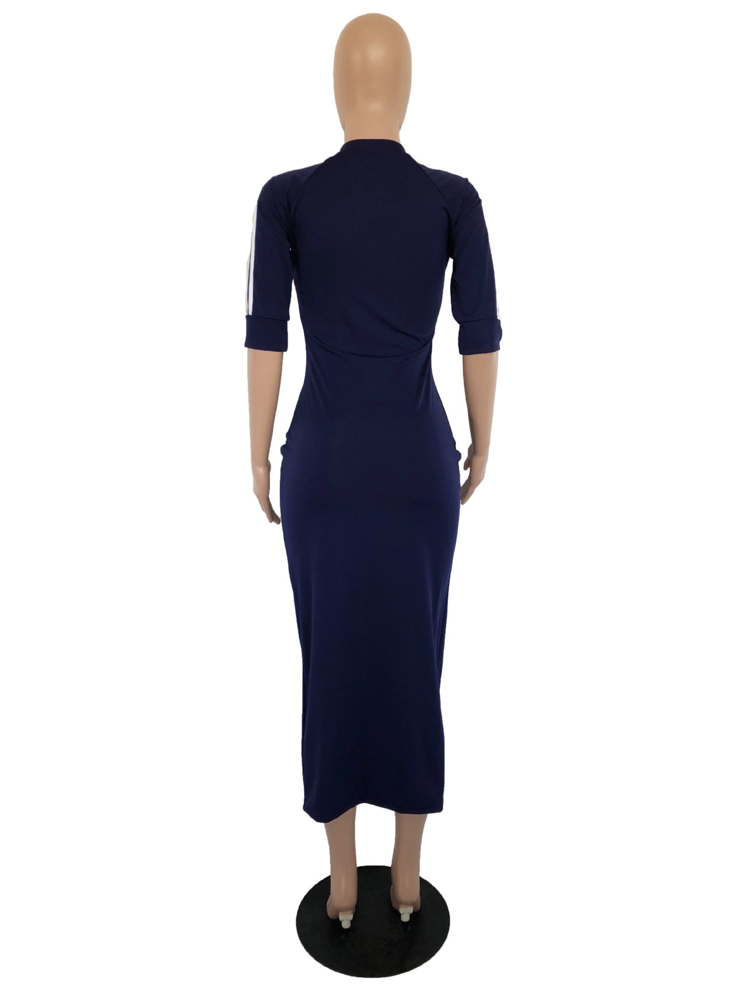 Women white striped dress 16