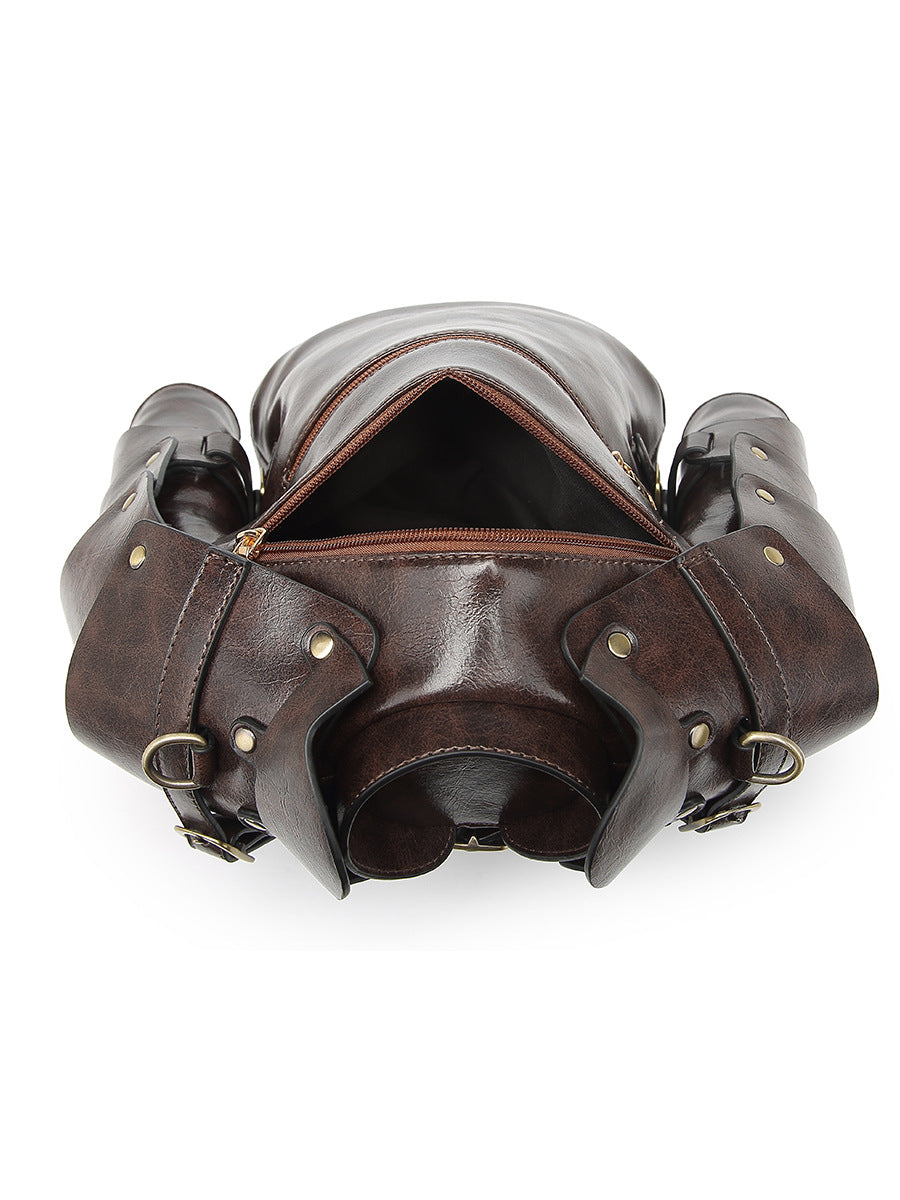 Women retro shoulder helmet armor handbag S crossbody bag 17