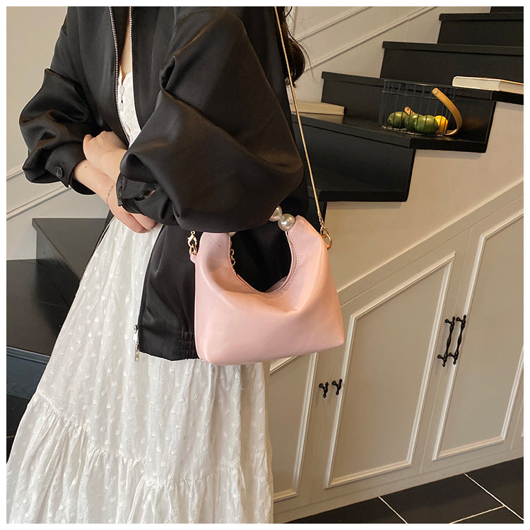 Women Pearl Handbag Chain Crossbody Bag 10