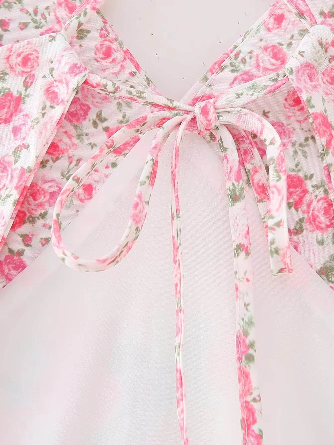 Women's Spring Lace Patchwork Strap Dress 16