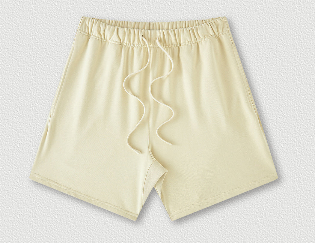 Summer Men's Solid Color Trendy Loose Casual Knee-Length Sports Shorts 4