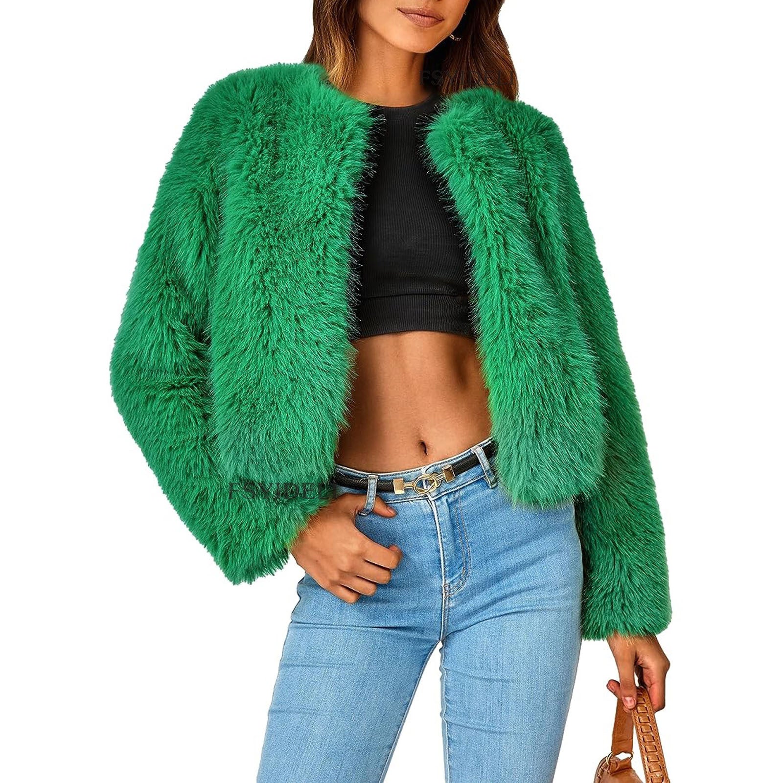 Women Winter Fur Plush Jackets 15