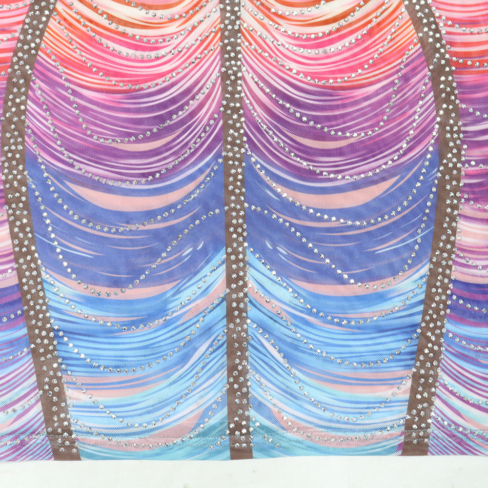 Sexy Straps Beaded Bodycon Slim Women Fashion Casual Party Dress 17