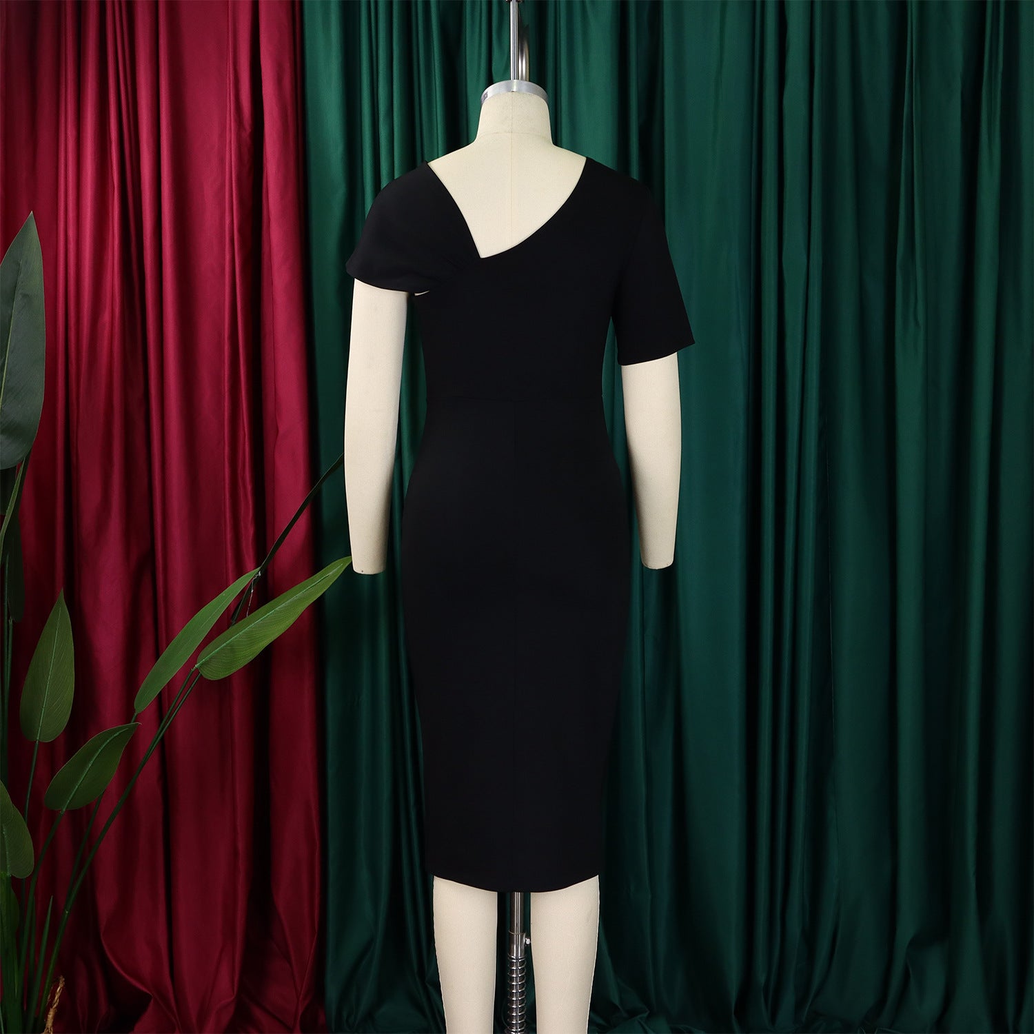 Beaded High Waist OL African Bodycon Dress 13