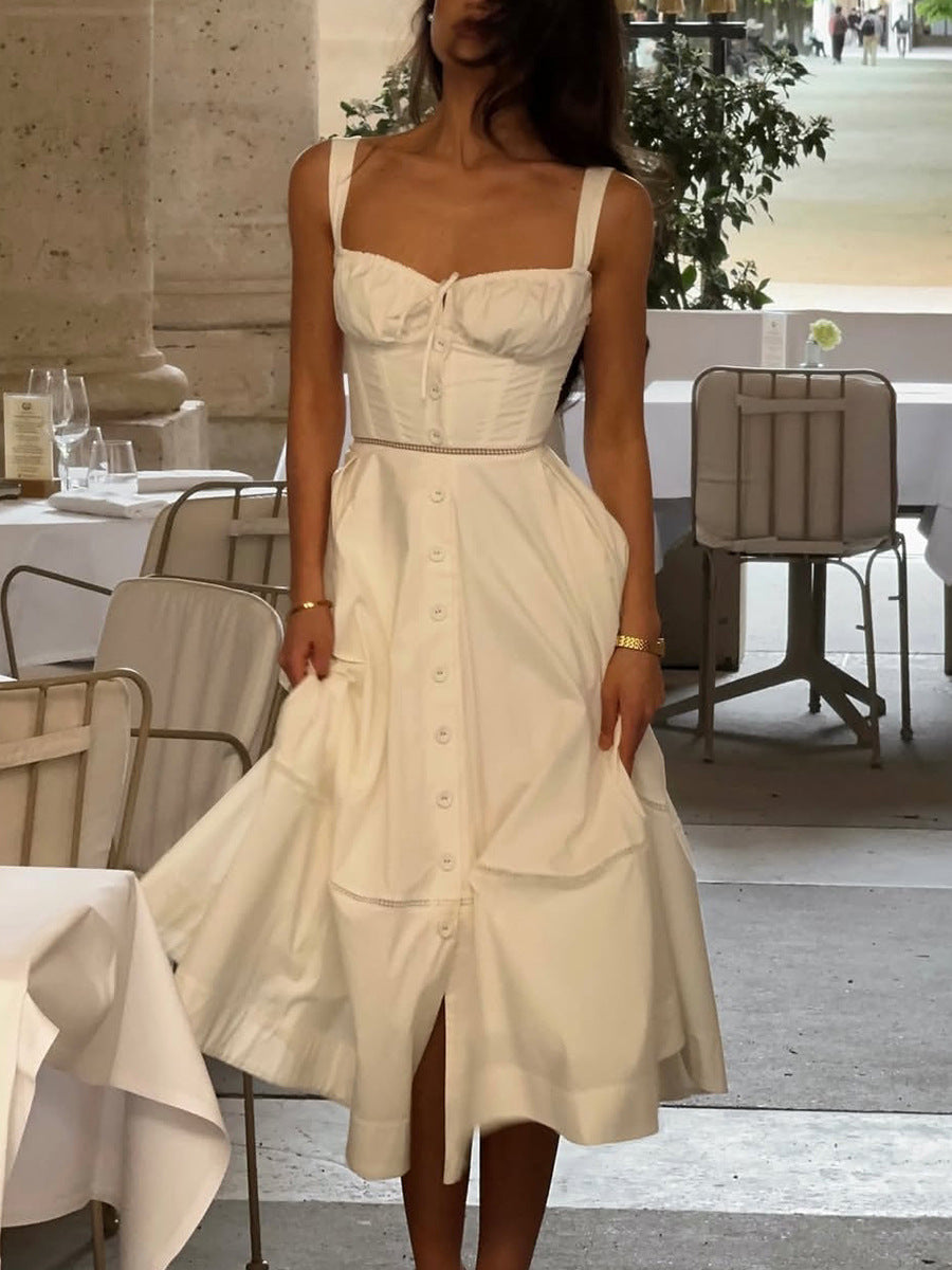 Sweet Strapless Sleeveless Slim Fit Dress 6