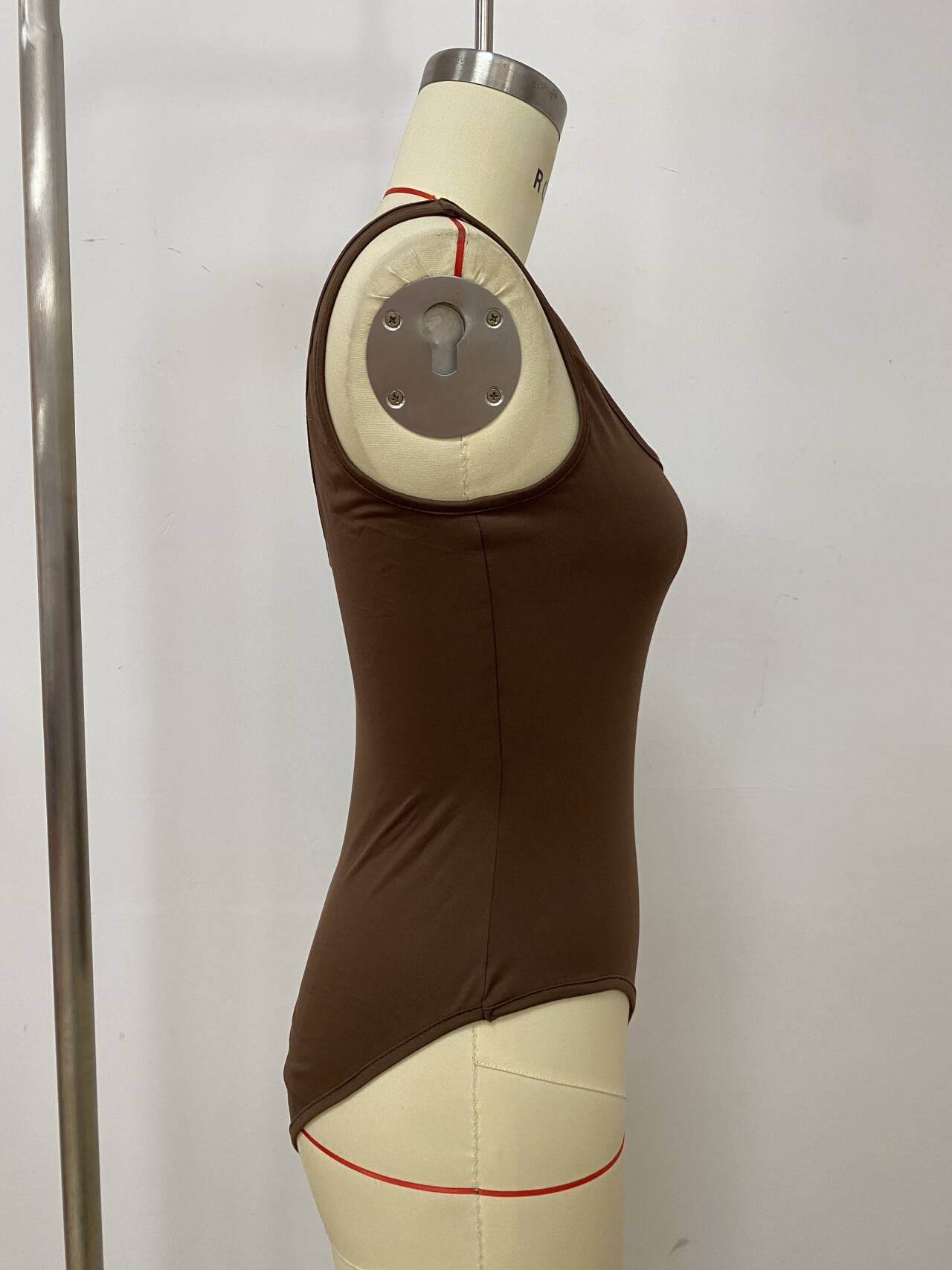 Fashion Sleeveless Bodysuit Cut Tassel and Tight Pants Set for Women 8