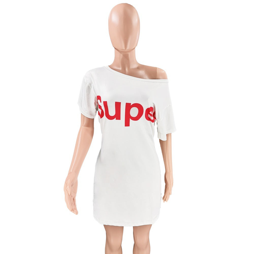 Women Printed Casual Short Sleeve Dress 5