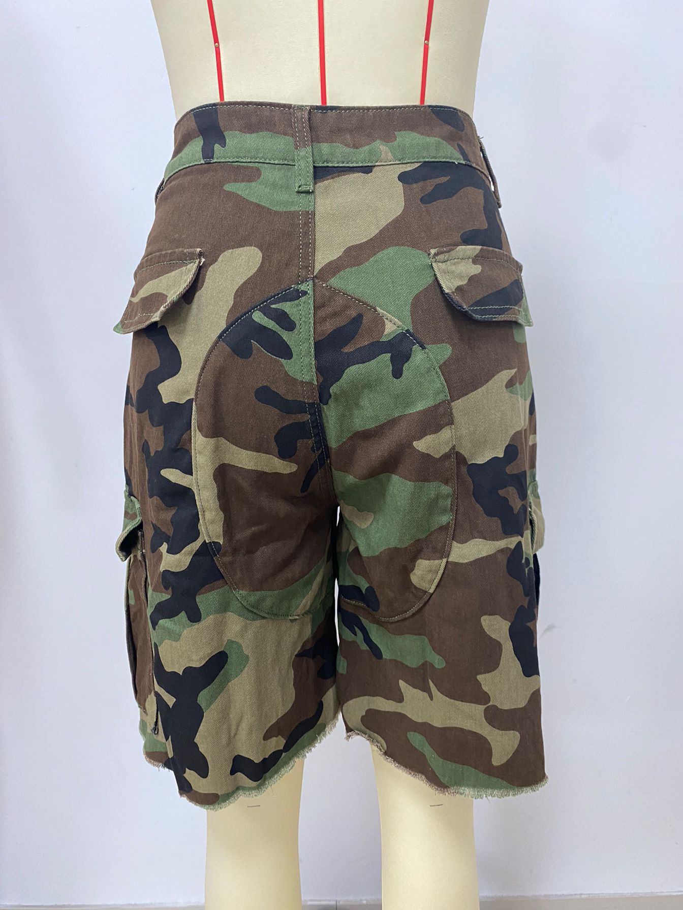 Summer Women's Loose Casual Camouflage Shorts 8