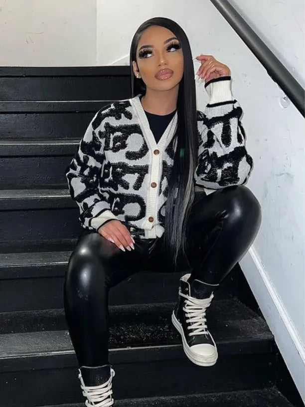 Women autumn and winter loose sweaters 4