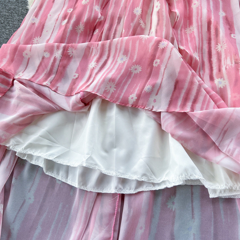 Women Sexy Strappy Holidays V-Neck Backless Dress 11