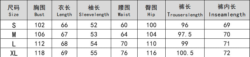 Spring Autumn Women's Fashion Hooded Print Hoodies Pants Sports Casual Tracksuit 11