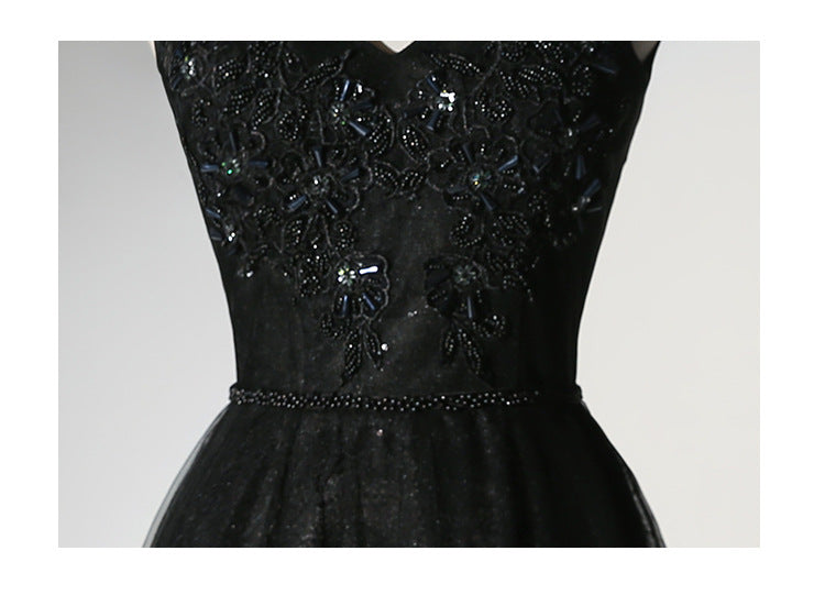 Black Evening Dress Plus Size Slim Fit Formal Party Long Dress （Processing time need 3-6 days） 7