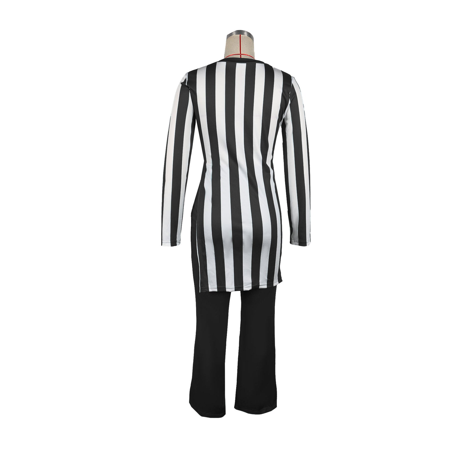 Women stripe printed long-sleeved top and pants two-piece set 11