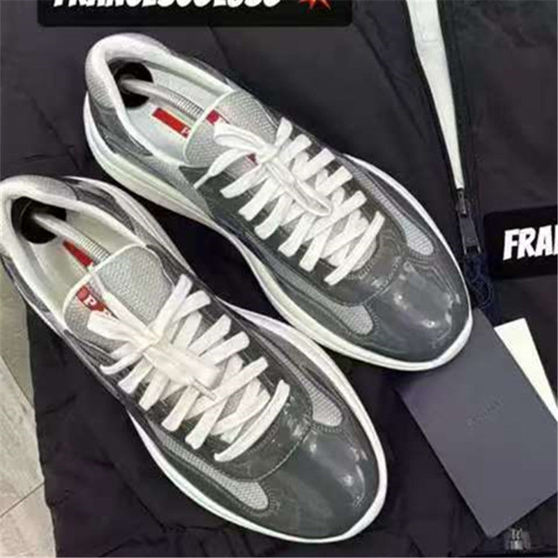 PUatent Leather Fashion Casual Sneakers Breathable White Classic Men's Shoes 45