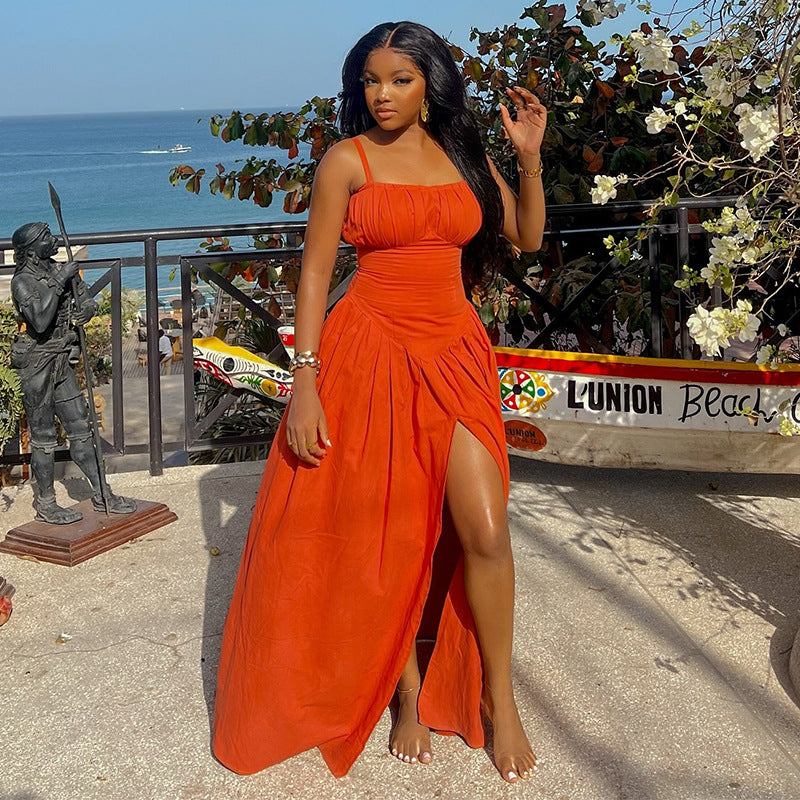 Summer Women slit dress 4