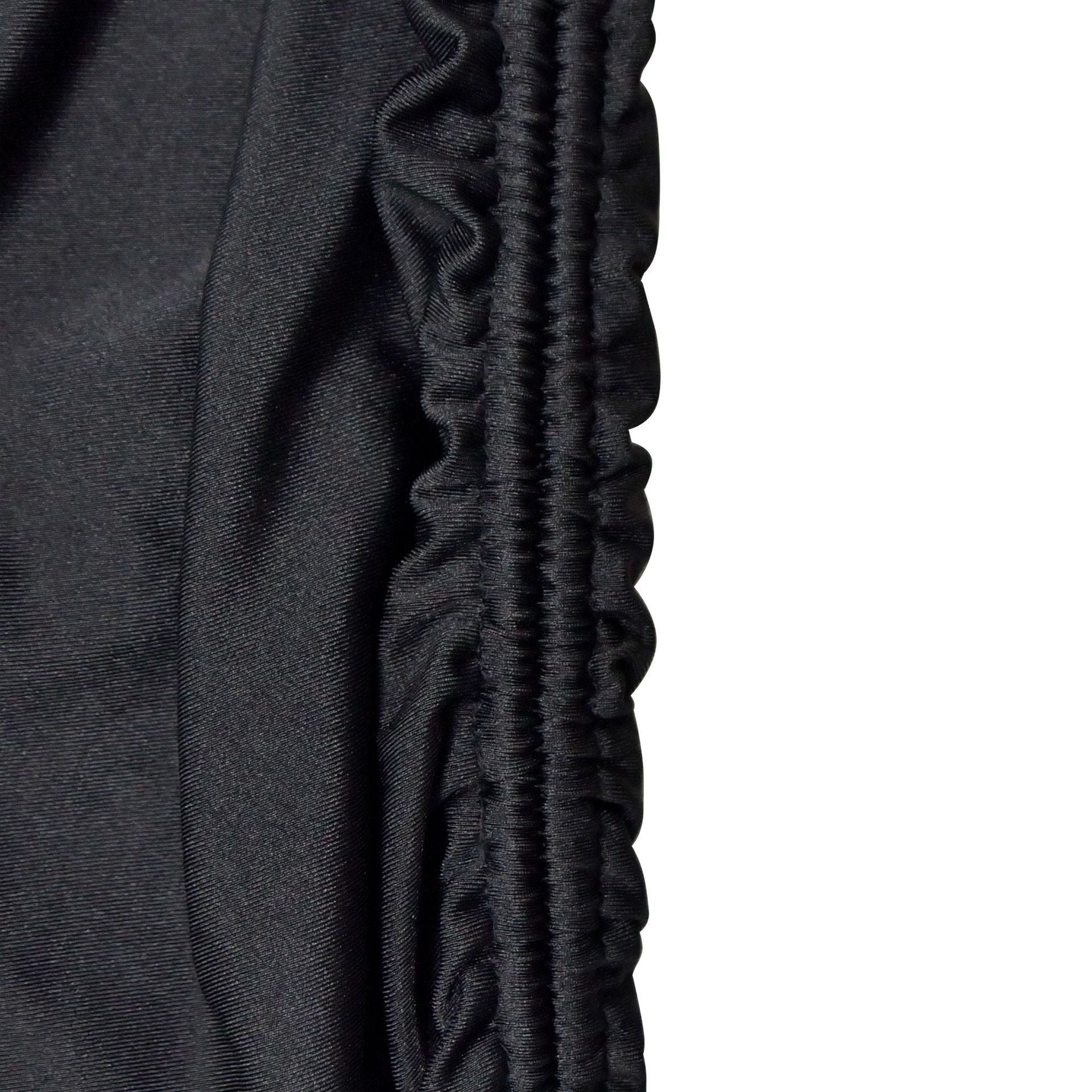 Women's Fashion Solid Color Sexy Sleeveless Low Back Pleated Drawstring Bodycon Dress 18