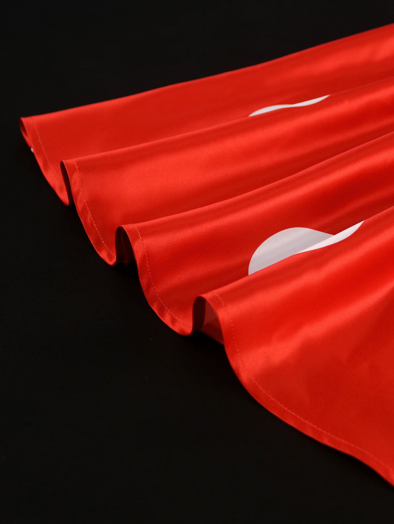 Plus Size Wedding Satin Turned-Down Collar Sleeveless Polka Dot Party A-Line Dress 14