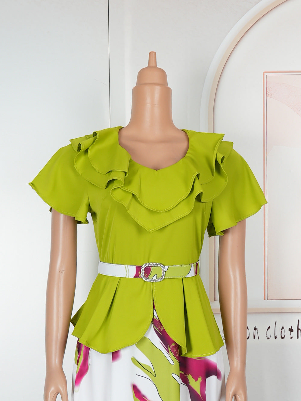 Plus Size African Women Spring Summer Dress 14