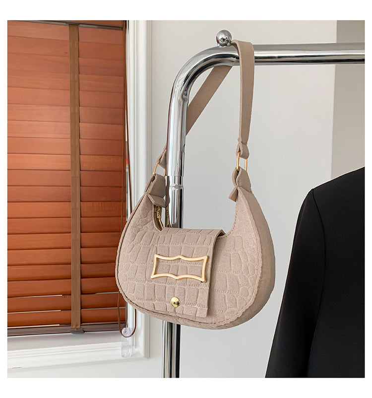 Women Trendy Saddle Bag Felt Bag 27