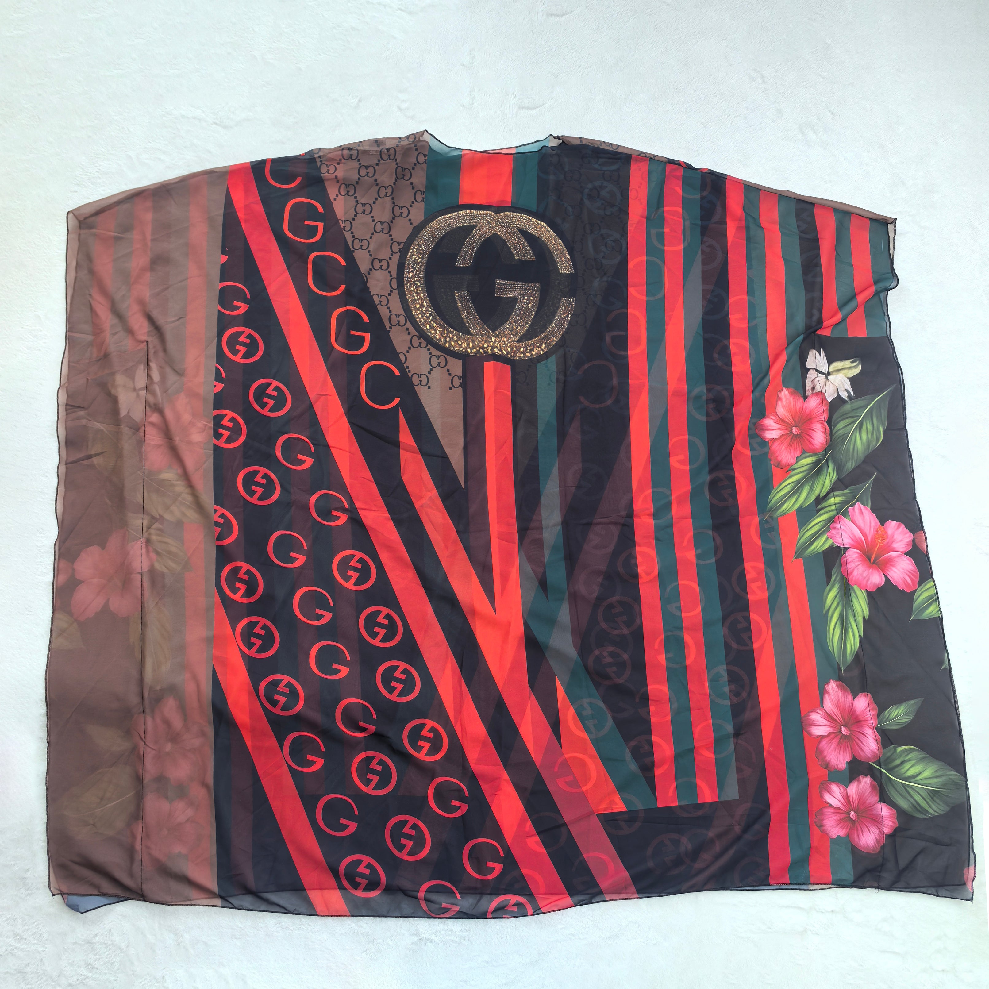 Women's Fashion Beach Holiday Printed Sexy See-Through Mesh Sleeveless Maxi Dress 13