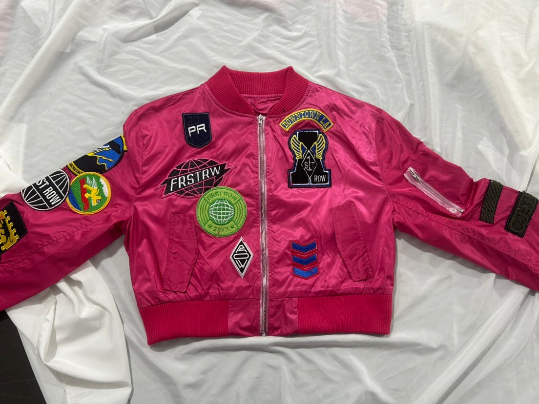 Trendy Autumn And Winter Long Sleeve Embroidery Decorative Women's Baseball Jacket 4