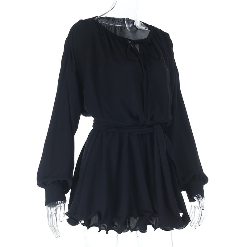 Autumn Fashion Chic Casual Long-Sleeve A-Line Dress 8