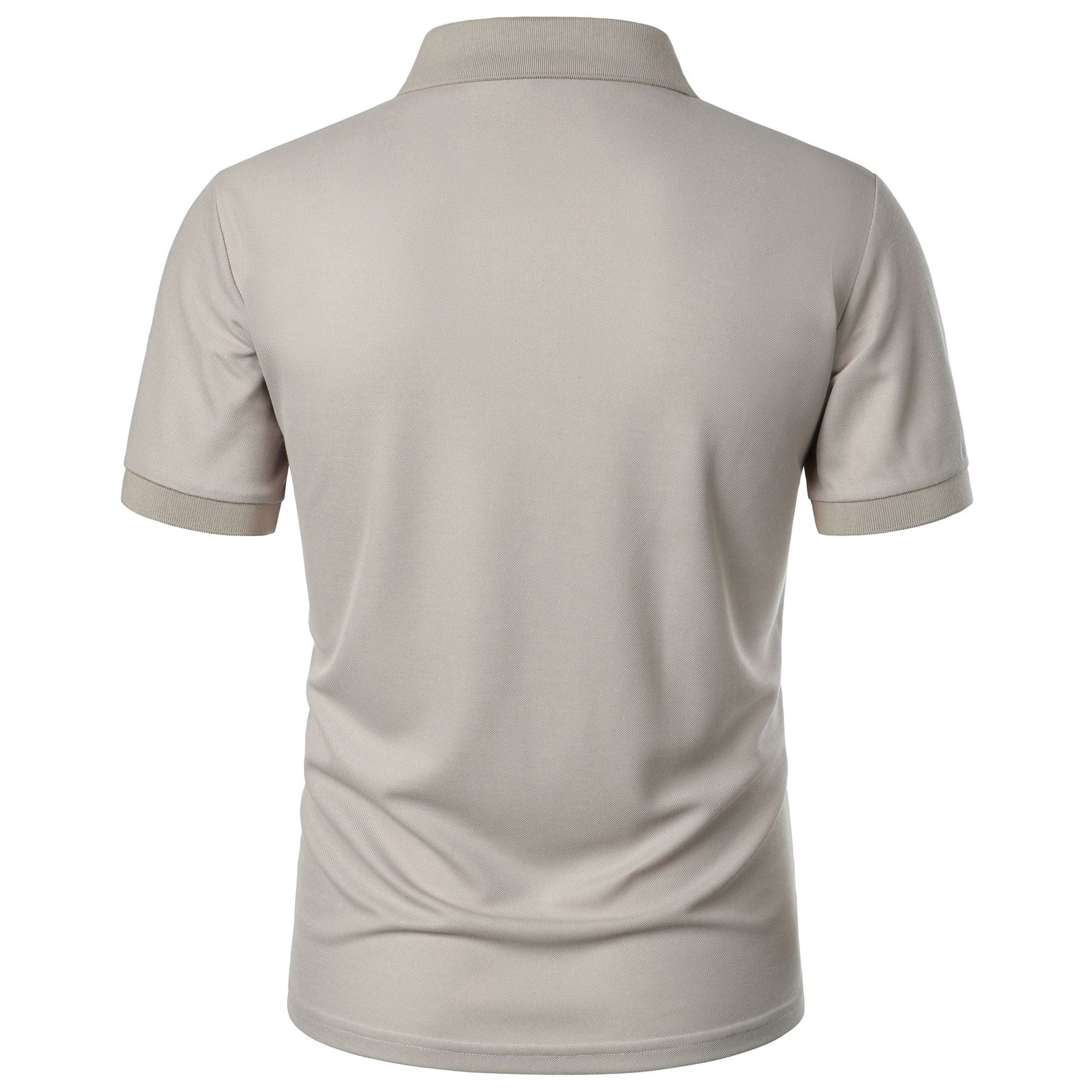 Men's Summer Solid Short Sleeve Top 14