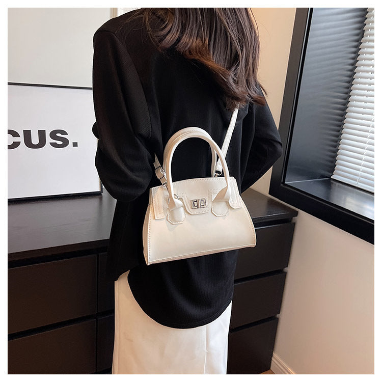 Bag Handbag Solid Color Simple Shoulder Messenger Bag Ladies Bag 30