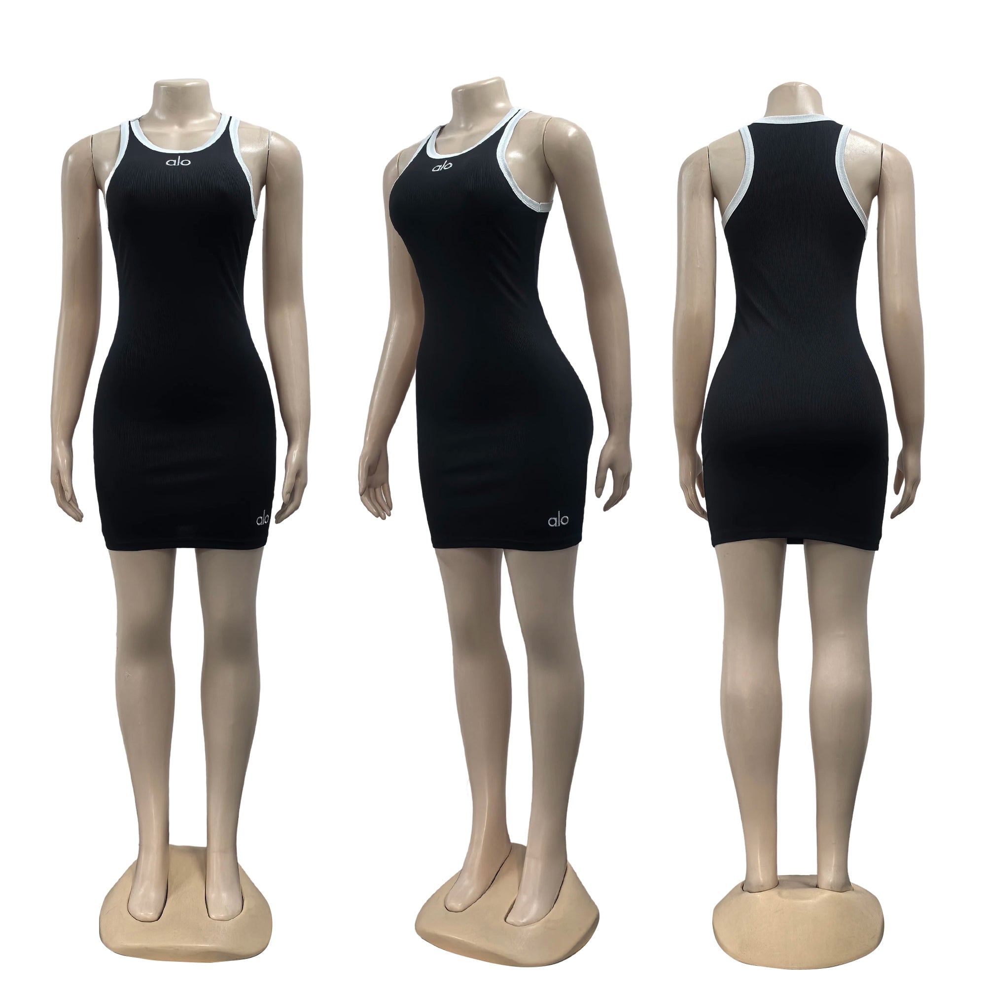 Summer Casual Sleeveless Bodycon Mini Dress 10