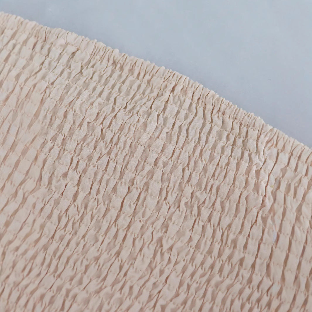 Summer Solid Color Strapless Wide-leg Women's Jumpsuit 5