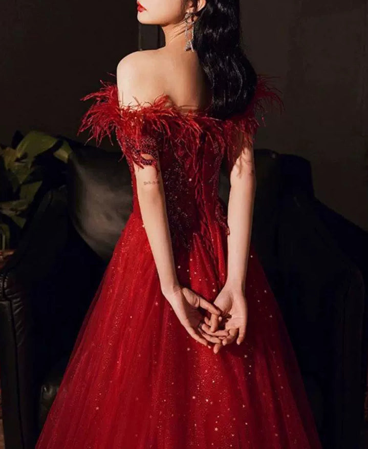 Women Summer Off Shoulder Formal Party Evening Dress（Processing time need 3-6 days） 6