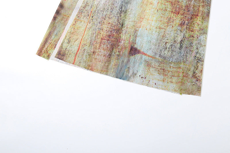 Summer Women's Sexy Hollow Fashion Print Strap Slit Long Dress 15